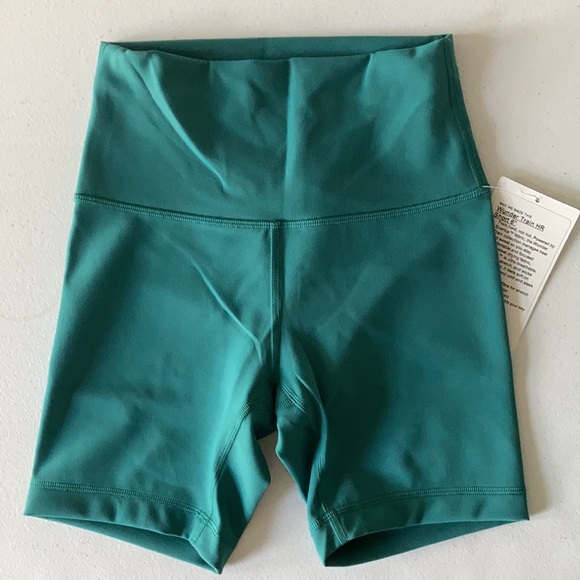 Lululemon Wunder Train Short 6” Teal Lagoon 4 - Picture 6 of 9
